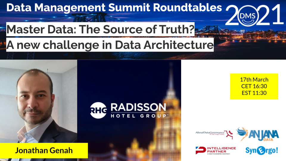 Jonathan Genah will be at Data Management Summit International Edition 2021