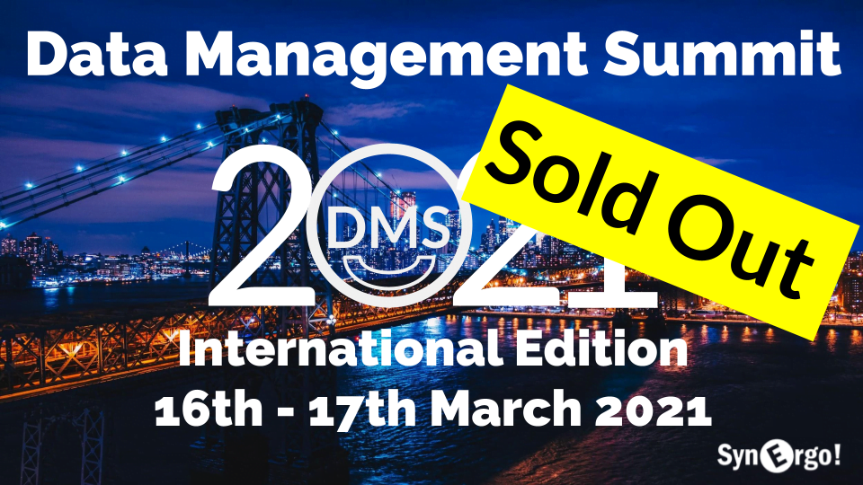 We have reached the maximum seating capacity for the first edition of the #DataManagementSummit International