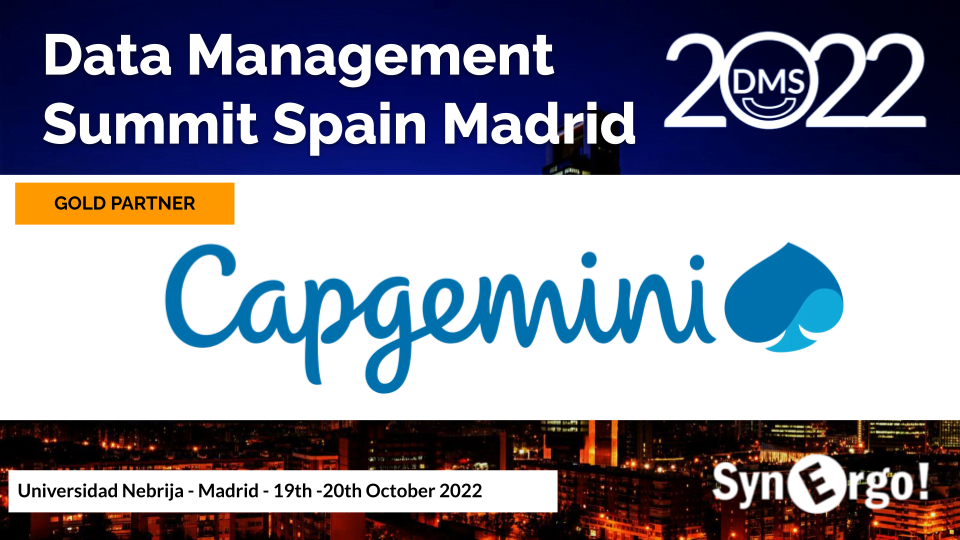 Capgemini entre los patrocinadores del Data Management Summit Spain 2022