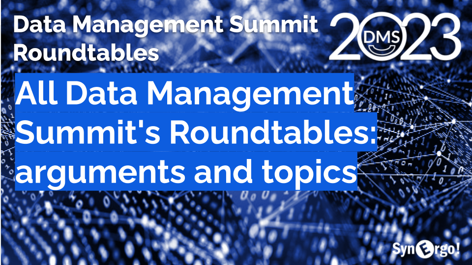 The round tables of the 2023 edition of the Data Management Summit